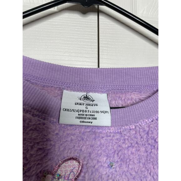 NEW Disney The Little Mermaid Ariel Purple Fuzzy Spirit Jersey Top Size Small - Picture 3 of 8